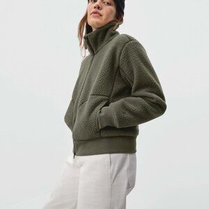 Everlane The Renew Teddy Bomber, Size Small